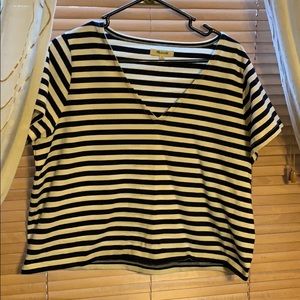 Madewell Striped Crop Tee
